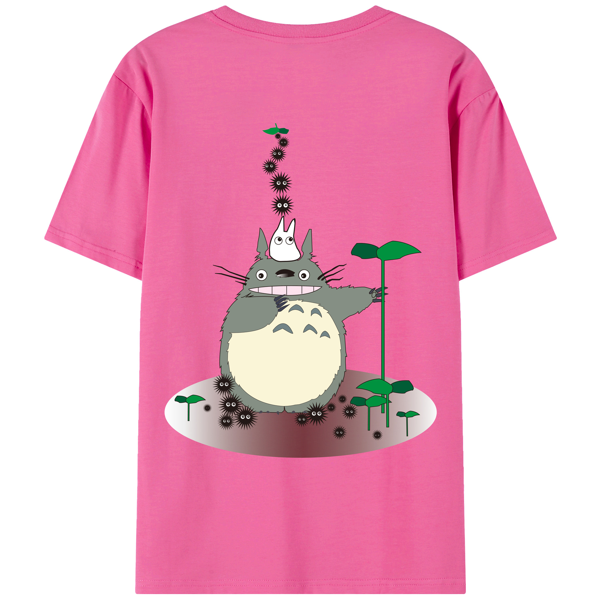 （画像用） となりのトトロ 草壁メイ 草壁サツキ My Neighbor Totoro Satsuki Kusakabe Mei Kusakabe レディース半袖Tシャツ(バックプリント)